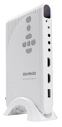 AVerMedia AVerTV Hybrid TVBox 13, HD Video On Your Monitor or TV, Muitiple Input/Output, TV Tuner, Video Hub, Remote Control (A200P)