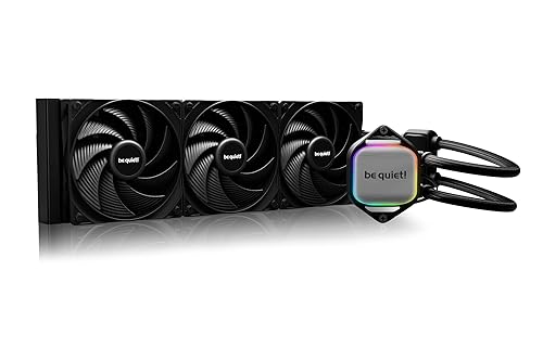 be quiet! Pure Loop 2 360 mm All-in-One Water Cooling for Overclocked AMD/Intel Systems, 3x Pure Wings 3 PWM High-Speed Fans, High Static Pressure, Double Decoupled PWM Pump with ARGB, BW019