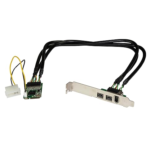 StarTech.com 3 Port 2b 1a 1394 Mini PCI Express FireWire Card Adapter (MPEX1394B3)