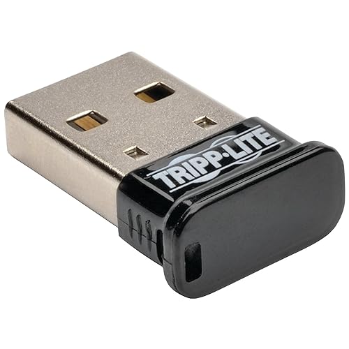 Tripp Lite Mini Bluetooth USB Adapter 4.0 (Class 1), Up To 164ft Range, 7 Devices (U261-001-BT4)