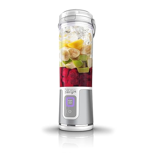 Ninja Blast Portable Blender, Cordless, 18oz. Vessel, Personal Blender for Shakes & Smoothies, BPA Free, Leakproof Lid, USB-C Rechargeable, White, BC151WHC (Canadian Version)