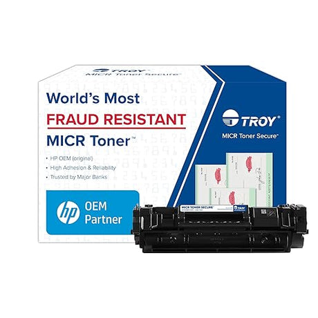 TROY 3001 MICR Toner Secure High Yield Cartridge, Check Printing, Coordinating HP Part Number: W1380X, Yields 4000 Pages