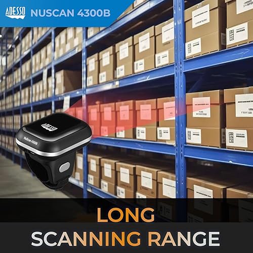 Adesso NUSCAN4300B Connect The Scanner To Your Ios/android Device Or Pc With Ease And Enjoy Scannin