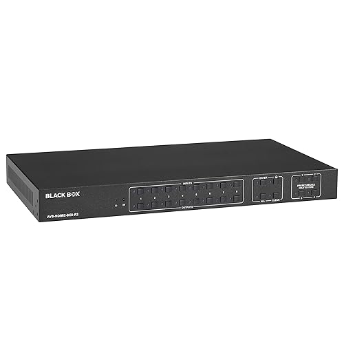 Black Box Video Matrix Switcher - HDMI 2.0 - 4K - Twisted Pair - 8 x 8