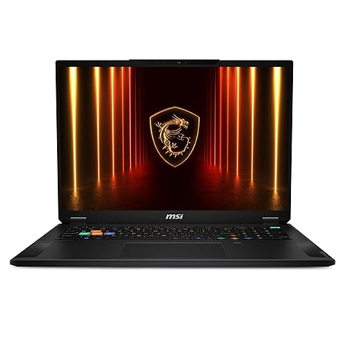 MSI Stealth 18 HX AI 18” 240Hz QHD+ Gaming Laptop: Intel Ultra 9-275HX, NVIDIA Geforce RTX 5070Ti, 64GB DDR5, 2TB NVMe SSD, Wi-Fi 7, Win 11 Pro: Black A2XWHG-029US Ultra 9-275HX 64 GB 2 TB RTX 5070Ti 18 240Hz QHD+