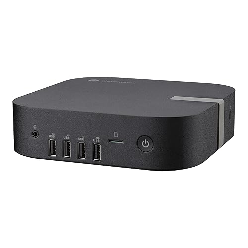 ASUS Chromebox 5a with Intel® Core™ i3-1315U Processor, 8GB DDR5 RAM, 128GB M.2 PCIe G4x4 NVMe SSD, Quad-Display, Wi-Fi 6E & Bluetooth, Gb LAN, USB-C, Chrome OS, VESA Mount Core i3 Fan|8GB RAM|128GB SSD