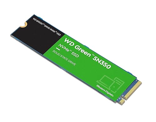 Western Digital 500GB WD Green SN350 NVMe Internal SSD Solid State Drive - Gen3 PCIe, M.2 2280, Up to 2,400 MB/s - WDS500G2G0C