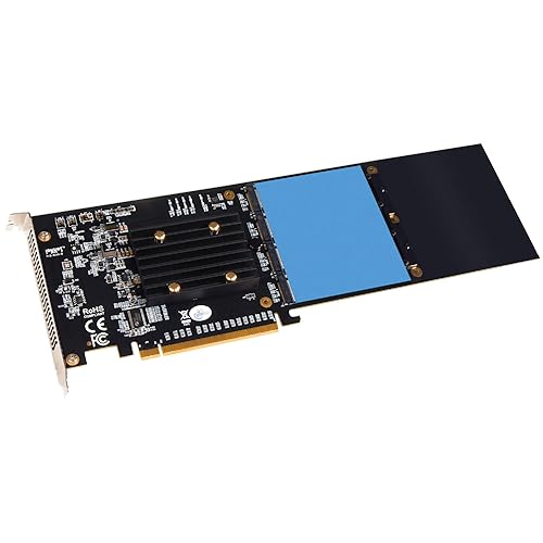SoNNeT M.2 4x4 Silent PCIe Card (Four M.2 NVMe SSD Slot)