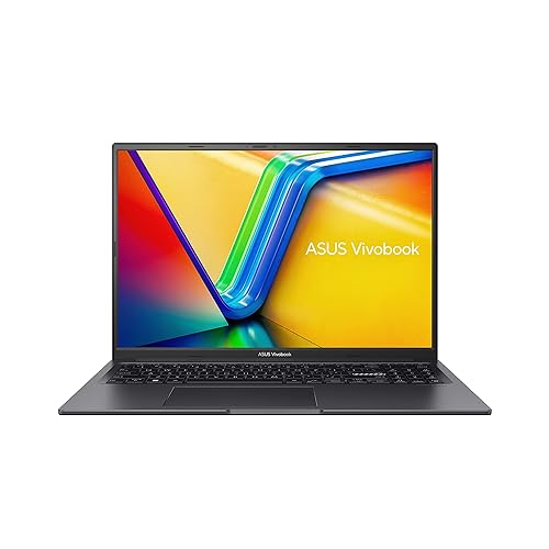 ASUS Vivobook 16X Laptop (2023), 16” WUXGA Display, Intel Core i9-13900H, NVIDIA GeForce RTX 4050, 16GB RAM, 512GB SSD, Windows 11 Home, Indie Black, K3605VU-DS91-CA