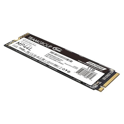 TEAMGROUP MP44L 1TB SLC Cache NVMe 1.4 PCIe Gen 4x4 M.2 2280 Laptop&Desktop SSD (R/W Speed up to 5,000/3,700MB/s) TM8FPK001T0C101 1TB Swift