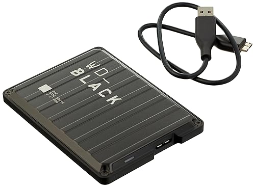 WD_BLACK 2TB P10 Game Drive, Portable External Hard Drive, Works with PlayStation, Xbox, & PC - WDBA2W0020BBK-WES1 Game Drive for PC, Playstation, & Xbox 2TB Black