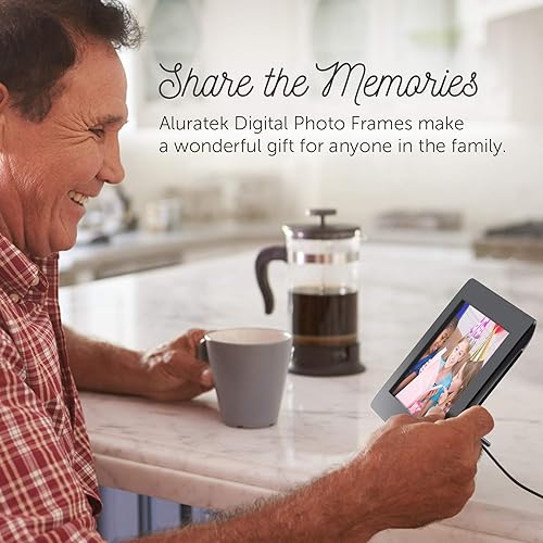 Aluratek ADMPF108F Digital Frame with 512 MB Built-in Memory (Black) 8 (w/ Built-in Memory)