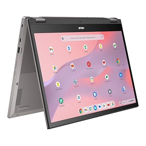 ASUS Chromebook CX34 Flip Laptop, 14 60Hz Touch Display (1920x1200), Intel® Core™ i5-1235U Processor, 256 GB SSD, 8 GB RAM, ChromeOS, ZINC, CX3401FBA-DSI51T-CB