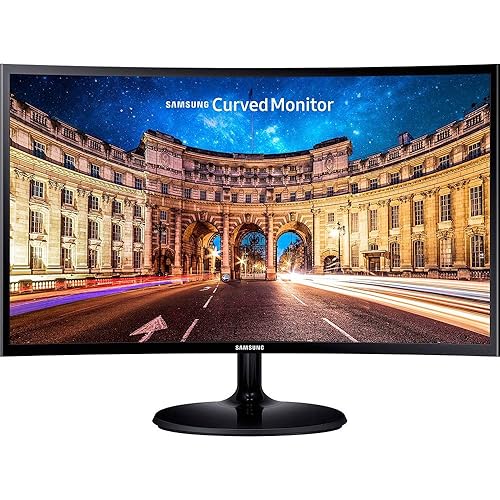 Samsung CF390 Series 27 inch FHD 1920x1080 Curved Desktop Monitor for Business, HDMI, VGA, VESA mountable, 3-Year Warranty, TAA (C27F390FHN), Black 27-Inch