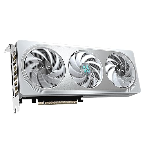 GIGABYTE GeForce RTX 5060 AERO OC 8G Graphics Card, 8GB 128-bit GDDR7, PCIe 5.0, WINDFORCE Cooling System, GV-N5060AERO OC-8GD Video Card