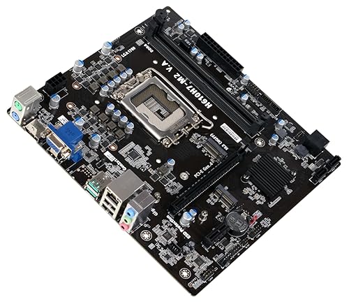 ECSIPC H610H7-M2 Motherboard (12th/13th/14th Gen Intel Core, LGA 1700 Socket, DDR4, Micro ATX, DDR4, 4 x USB3.2 Gen1 x1,1 PCI-E x16 Gen4, 4X SATA3, TPM, AMP