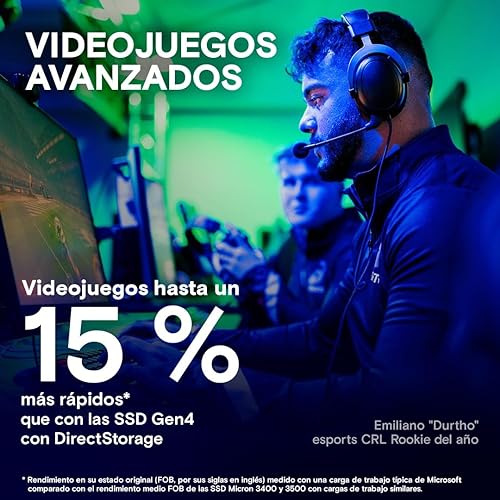 New 2024 Crucial T705 4TB PCIe Gen5 NVMe M.2 SSD - Up to 14,100 MB/s - Game Ready - Internal Solid State Drive (PC) - +1mo Adobe CC - CT4000T705SSD3 4TB T705