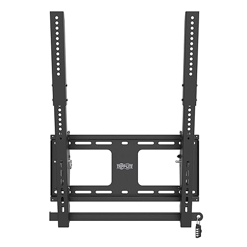Tripp Lite Vertical TV Wall Mount Brackets (VESA Wall Mount), Portrait TV Mount, Heavy Duty, Anti-Theft, Tilt, 45” to 55” (DWTPSC4555M)