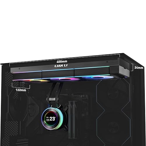 Lian Li Hydroshift II 360 CL RGB Liquid CPU Cooler - 360mm AIO - 3X 120 RGB Fans - 2.1” IPS LCD Screen - 3 Control Mode - Flexible Tubes Clamp - LGA 1851/1700, AMD AM5/AM4 - Black (HS2LCD36RB) 360 CL Black