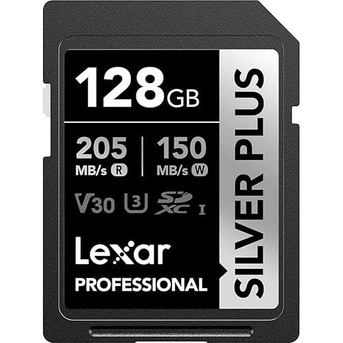 Lexar Professional Silver Plus UHS-I V30 SDXC Card - 128GB