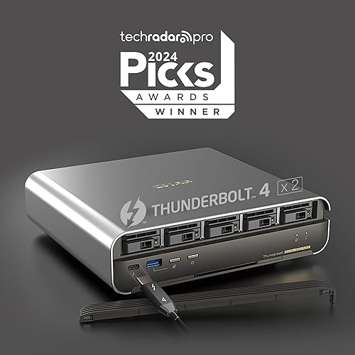 QNAP TBS-h574TX-i5-16G-US 5 Bay High-Performance E1.S All-Flash NASbook with Intel® Core™ Processor, Thunderbolt 4 and 10GbE (5G/2.5G/1G/100M/10M) Network Connectivity (Diskless)