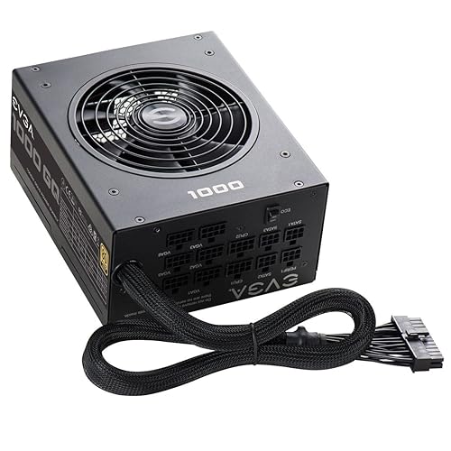 EVGA 1000 GQ, 80+ GOLD 1000W, Semi Modular, EVGA ECO Mode, 5 Year Warranty, Power Supply 210-GQ-1000-V1,Black 1000W GQ Power Supply