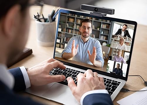 Aluratek HD 1080P Video Webcam for PC, MAC, Desktop & Laptop, Video Call, Conference, USB