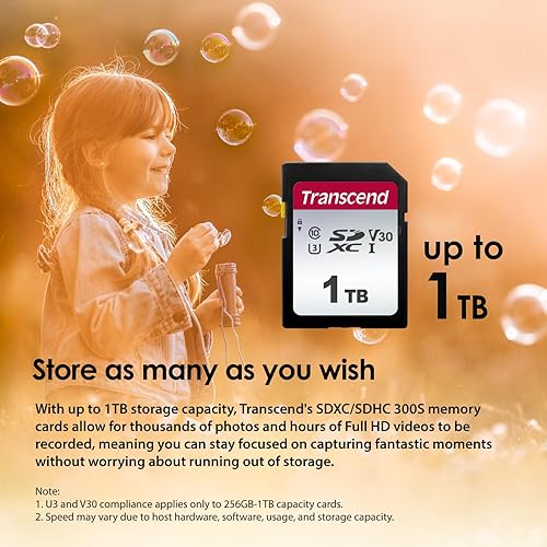 Transcend TS128GSDC300S 128GB UHS-I U3 SD Memory Card