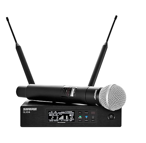 Shure QLXD2/SM58 Handheld Transmitter with SM58 Vocal Mic Capsule - for use with QLX-D Digital Wireless Microphone Systems, Receiver Sold Separately | G50 Band (QLXD2/SM58=-G50) Handheld Transmitter w/ Mic Capsule Only G50 Band (470-534 MHz)