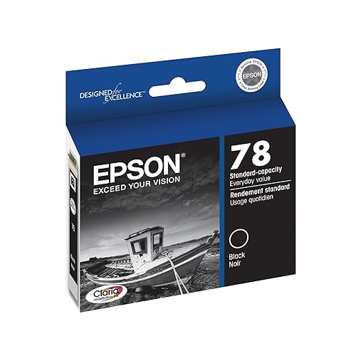 Epson T078120-S 78, Black Ink Cartridge, Small