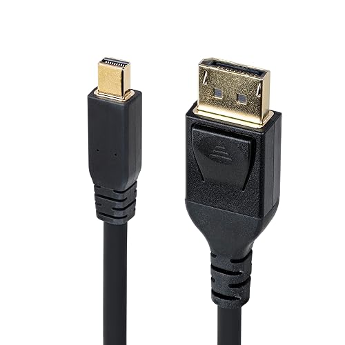StarTech.com 10ft (3m) Mini DisplayPort to DisplayPort 1.4 Cable, 8K 60Hz/4K 120Hz HBR3 HDR, Slim UHD mDP to DP 1.4 Cord
