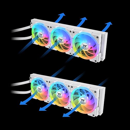 MAGFloe 360 Ultra CPU Liquid Cooler/Intel&AMD Compatible/ 3x120mm 500~2000rpm SWAFAN EX/ 360mm Radiator/MAGForce 2.0/3.95 Square LCD/Swappable Fan Blades/Snow/CL-W433-PL12SW-A