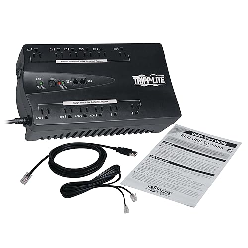 Tripp Lite ECO750UPSTAA Taa Compliant UPS Energy Efficient 750VA 120V 5-15P 12OUT
