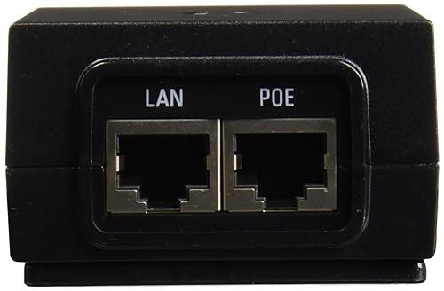 Ubiquiti 48volt Dc 24watt Gigabit Poe Adapter - Provides Earth Grounding and Surge Protection - Protects Against Esd Events - Poe RJ45 Shielded Socket