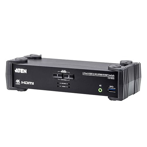 Aten CS1822 2-Port 4K60 Single View HDMI KVMP