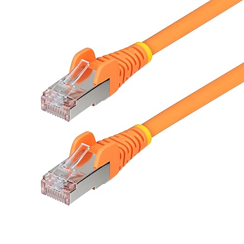StarTech.com 6ft Orange CAT6a Ethernet Cable, Snagless RJ45, 10GbE, 100W PoE++, S/FTP, 500MHz, 27AWG Pure Bare Copper, LSZH