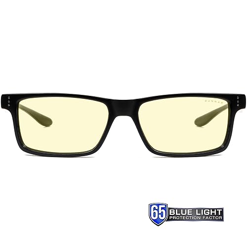 Gunnar - Blue Light Reading Glasses - Blocks 65% Blue Light - Vertex +1.5 Power Onyx, Amber Tint