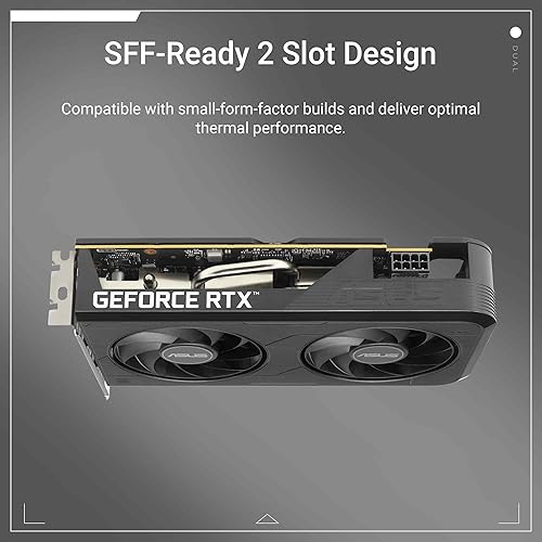 ASUS Dual GeForce RTX™ 5050 8GB GDDR6 (PCIe 5.0, 8GB GDDR6, DLSS 4, HDMI 2.1b, DisplayPort 2.1b, 2-Slot, Axial-tech Fan Design, 0dB Technology, Dual BIOS and More)