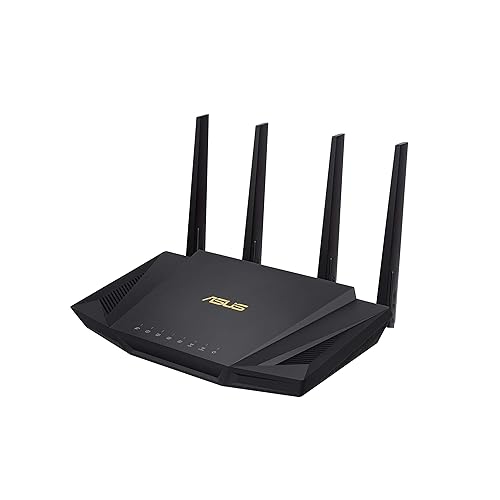 ASUS RT-AX57 (AX3000) Dual Band WiFi 6 Extendable Router, Subscription-free Network Security, Instant Guard, Advanced Parental Controls, Built-in VPN, AiMesh Compatible, Gaming & Streaming, Smart Home