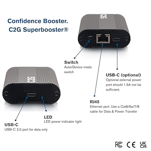 C2G Superbooster® USB Camera Extender Over Cat Box to Box Kit