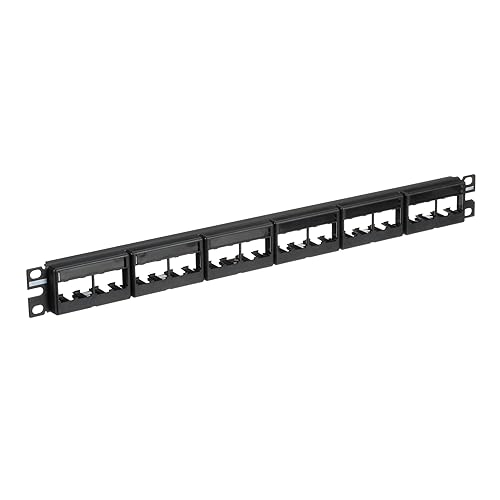 Panduit CPPL24WBLY 24-Port Flat Patch Panel, Black