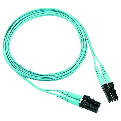 Panduit Opti-Core - Patch cable - LC multi-mode (M) to LC multi-mode (M) - 6.6 ft - fiber optic - 50 / 125 micron - OM3 - riser - aqua