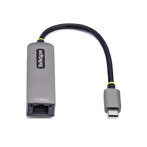 StarTech.com 2.5GbE USB-C to Ethernet Adapter, 100W PD Pass-Through, NBASE-T NIC, USB 3.0 Type-C 2.5G Multi Speed Network