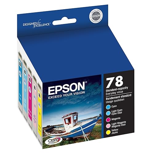 Epson T078920 Claria Hi-Definition 78 Standard-capacity Inkjet Cartridge Colour Multipack -1 Cyan/1 Light Cyan/1 Magenta/1 Light Magenta/1 Yellow Multicolor