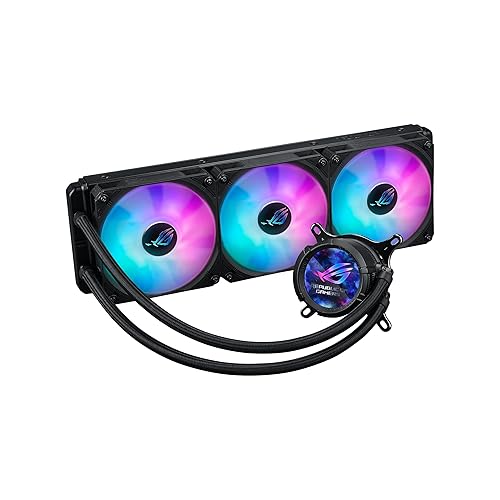 ASUS ROG Strix LC III 360 ARGB LCD All-in-one CPU Liquid Cooler - Intel® LGA 1700, 1200, 115X - AMD Socket AM4, AM5 – with 2.1 IPS LCD, Asetek’s New Gen7 v2 Pump, and Premium ROG ARGB Fans Gen III 360mm|ARGB|LCD