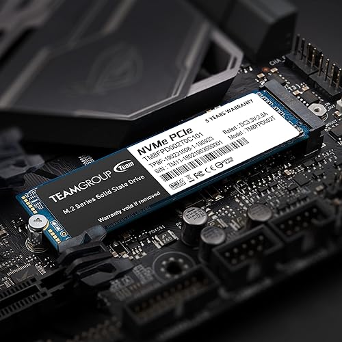 TEAMGROUP MP33 2TB SLC Cache 3D NAND TLC NVMe 1.3 PCIe Gen3x4 M.2 2280 Internal Solid State Drive SSD (Read/Write Speed up to 1,800/1,500 MB/s) Compatible with Laptop & PC Desktop TM8FP6002T0C101 2TB Modern