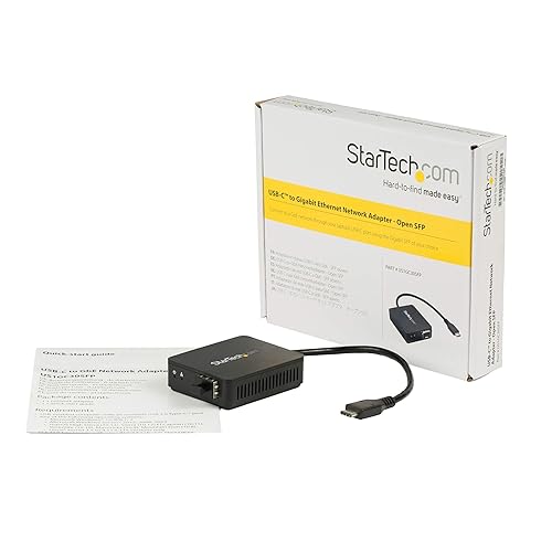 StarTech.com USB C to Fiber Optic Converter - Open SFP - 1000BASE-SX/LX - Windows/Mac/Linux - USB Ethernet Adapter - USB Network Adapter (US1GC30SFP)
