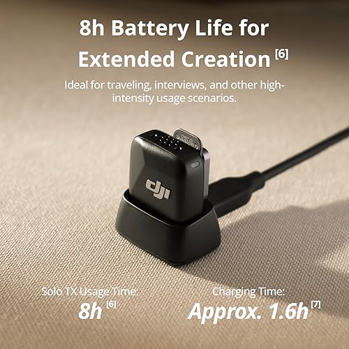 DJI Mic Mini Transmitter (Arctic White), Ultralight, Wireless Lavalier Microphone for DJI Osmo Mobile 7P/Osmo Pocket 3, Noise Cancelling, Wireless Microphone for Camera/iPhone/Android, Vlog, Streaming