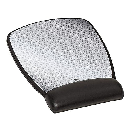 3M Precise Mouse Pad with Gel Wrist Rest, 8.6 X 6.8, Enhances Optical Mouse At Fast Speeds, Extends Battery Life of Mouse Up To 50%* 8.6 x 6.8 Surface Leatherette Cover Mouse Pad
