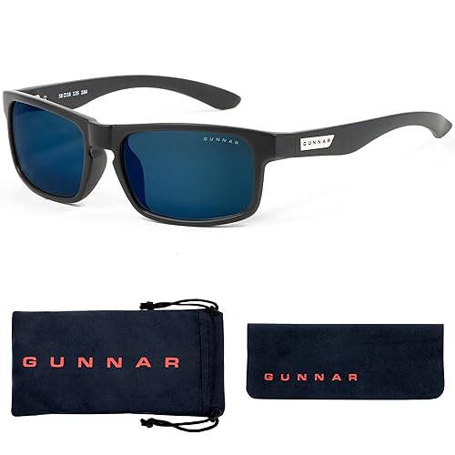 GUNNAR - Premium Gaming and Computer Glasses - Blocks 90% Blue Light - Enigma, Onyx, Sun Tint Sunglasses Onyx